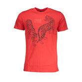 Cavalli Class Red Cotton T-Shirt -   -  Cavalli Class.